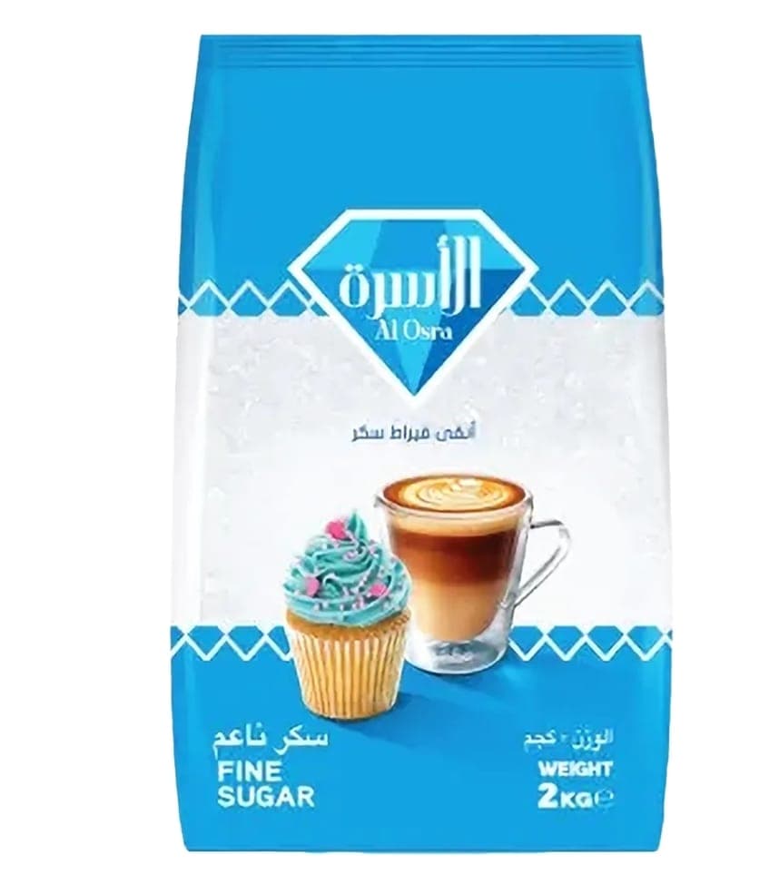 سكر أبيض 2 كجم (عبوة كرتون)