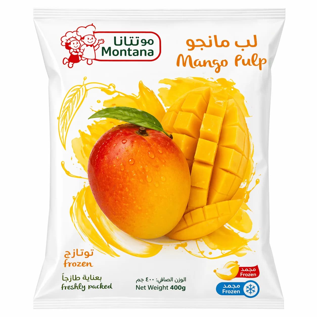 لب مانجو مجمد مونتانا 16 × 1 كجم