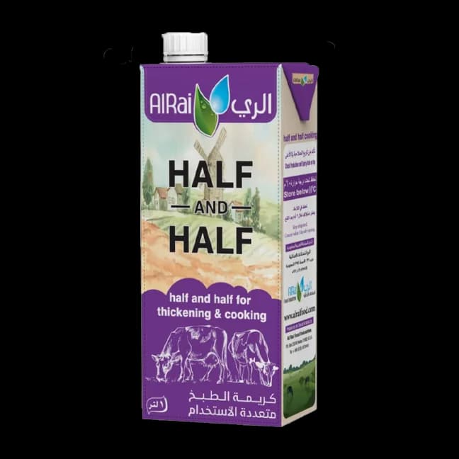 كريمة طبخ نص ونص الري 1 لتر - كرتون 12